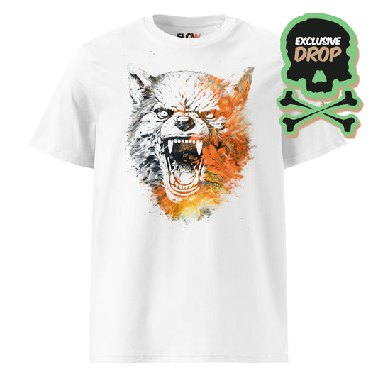 SLOW BASS® - MONSTERS SERIE - WEREWOLF - UNISEX ORGANIC COTTON T-SHIRT